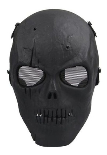 Máscara De Airsoft Skull Protector Completa Militar - N