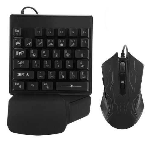 Set De Teclado Y Ratón Para Una Mano Para Juegos Manipulator