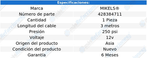 Compresor De Aire Mikel's 250 Psi 12 Volts