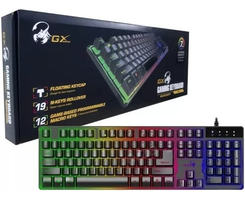 Teclado Gamer Gx Gaming Scorpion K8 Retroiluminado Español