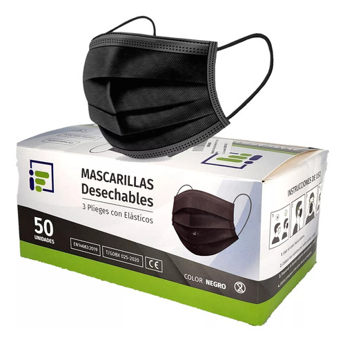 Mascarilla Quirurgica Desechable 50 Und. Certificada