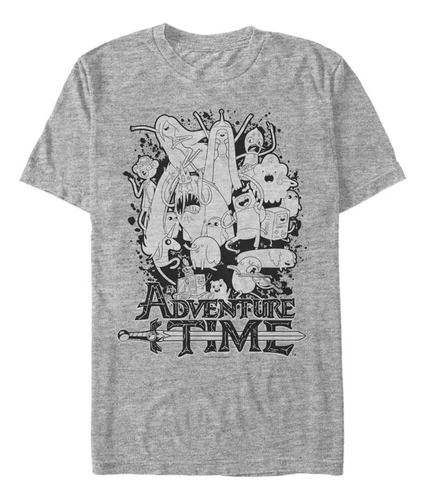 Adventure Time Playera Splat Para Hombre Y Grupo Alto, Heat