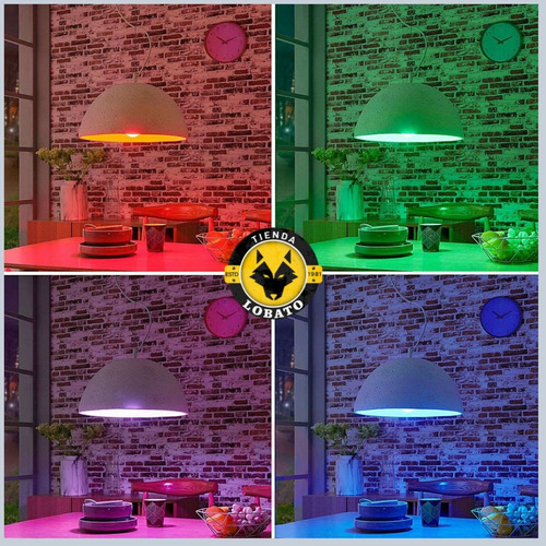 Imagen 6 de 10 de Lámpara Led Wifi E27 10w Rgb Luz Fria Luz Calida Smart Life