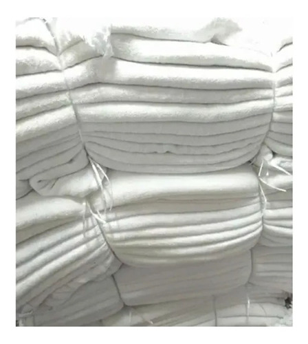Pano Chão Saco Duplo Alvejado Caebi 30x50cm Atacado 200 Un Cor Branco