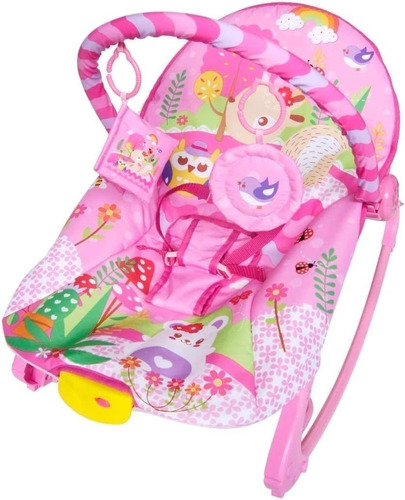 Cadeira De Balanço Bebê New Rocker Color Baby 20kg - Rosa