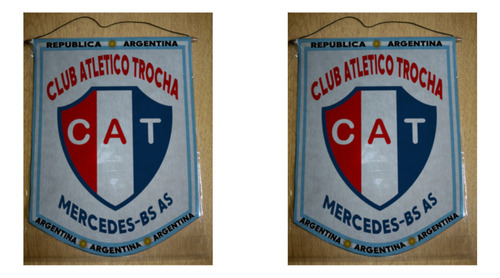 Banderin Mediano 27cm Club Atletico Trocha Mercedes