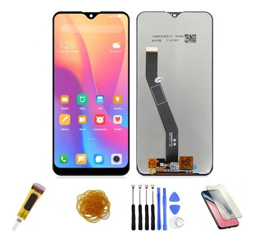 Tela Touch Frontal Display Para Redmi 8 8a + Kit 