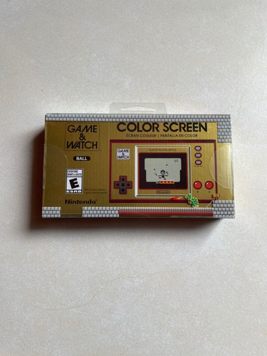 Nintendo Game & Watch Super Mario Bros. Color  Rojo Y Dorado