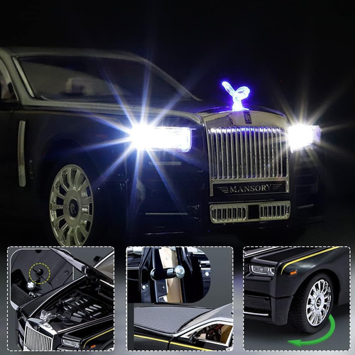 Modelo De Coche Fundido A Presion 1/24 Rolls-royce Phanto...