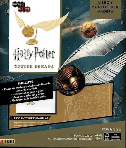 Libro Incredibuilds : Snitch Dorada ( Harry Potter ) De Josh