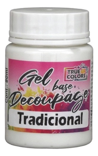 Cola Gel Decoupage Tradicional 80 Ml - True Colors