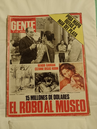 Revista Gente 806 Pavaroti , Robo Museo Pavarotti 1981