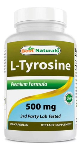 L- Tirosina 500 Mg Cerebro + Concentración (180) Americano