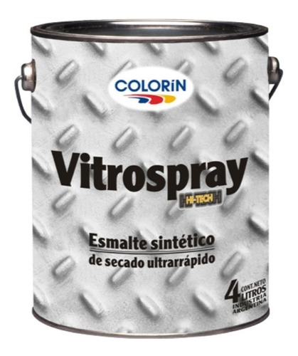 Imagen 1 de 6 de Vitrospray Colorin Esmalte Secado Rapido 1lts