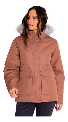 Chaqueta Mujer Mediumweight Insulated Hooded Gris Cat
