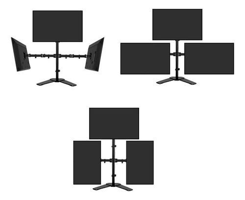 Soporte Brazo 3 Monitores Elevador Ajustable