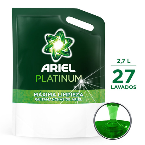 Jabón Líquido Para Ropa Ariel Platinum 2.7l