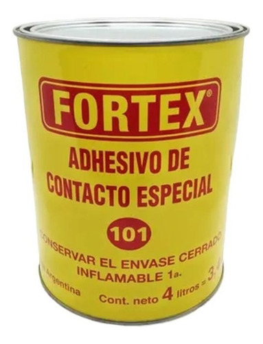 Imagen 3 de 6 de Cemento Adhesivo Contacto Especial C 101 4 Kg Fortex Mm