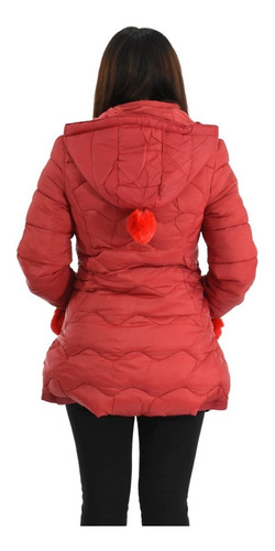Campera Inflable Mujer Larga Impermeable Importada Yd 560502