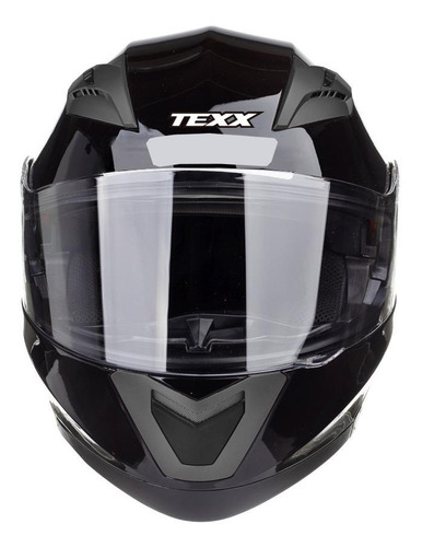 Imagem 3 de 4 de Capacete para moto escamoteável Texx Gladiator preto tamanho S