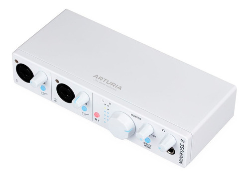 Imagen 3 de 7 de Placa Interfaz De Audio Usb 24 Bits Arturia Minifuse 2 White