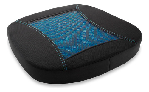 Cojín De Gel Para Asiento Memory Foam Auto Oficina Casa Azul Geométrico