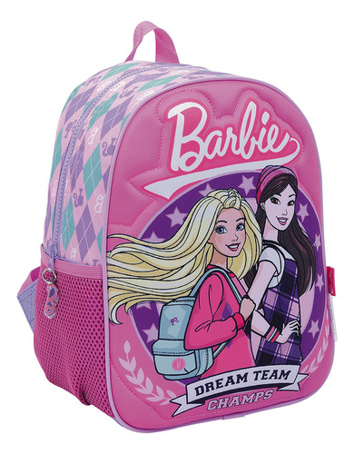 Barbie Mochila 12 Espalda College Rosa