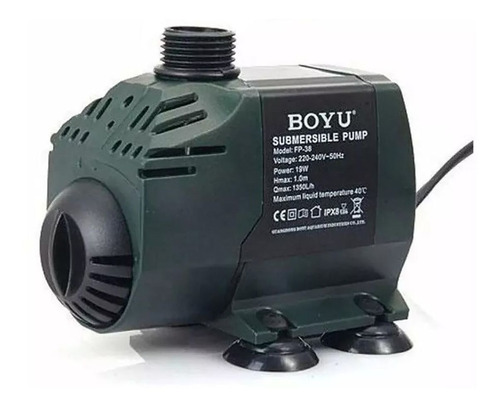 Bomba Submersa Boyu Fp 38 19w 1350l/h Lagos E Fontes