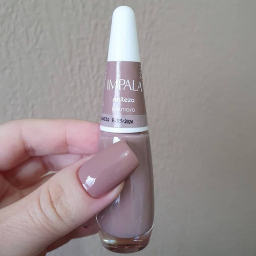 Kit 3 Esmaltes Impala Cremosos Tons De Nude Clarinho Básicos