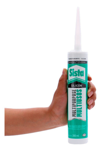 Cartucho De Silicón Súper Transparente Multiusos Sista