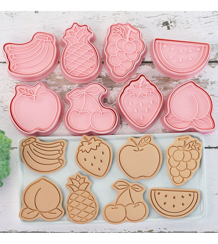 Moldes Para Reposteria,divertida Cortador De Galletas Frutas
