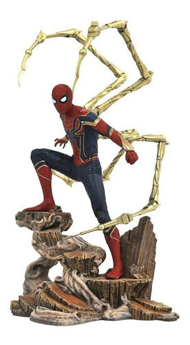 Iron Spider Man Homem Aranha De Ferro 22 Cm Estatua
