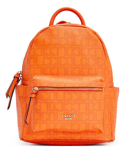 Mochila Colcci Monograma 15 Litros Ve24 Laranja Feminino