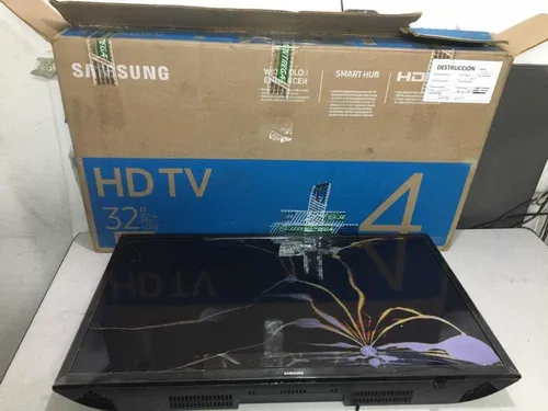 Tv Samsung Un32j4290ak Pantalla Rota Repuestos Prende (Usado)