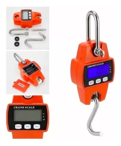 Pack X2 Balanza Digital Romana 300 Kg Pesa Colgante Gramos