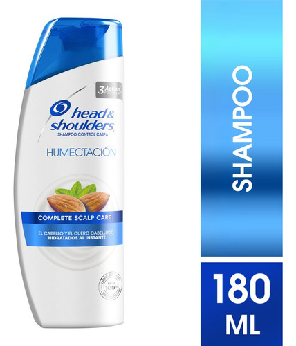 Shampoo Head & Shoulders Humectación Aceite Almendras 180ml