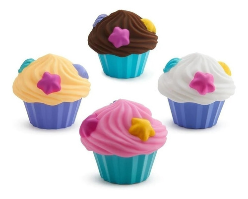 Imagen 2 de 2 de Juguete Agua Baño Cupcakes Flotadores Munchkin By Creciendo