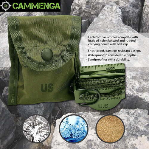Brújula Militar Oficial Impermeable Para Senderismo
