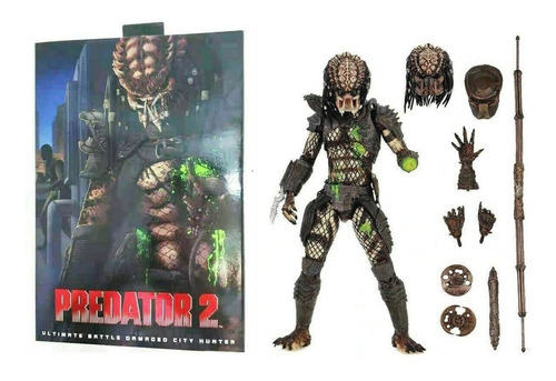 Neca Predator 2 Ultimate Battle Damage City Hunter Original