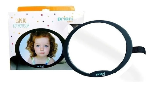 Imagen 3 de 5 de Espejo Retrovisor Ovalado Auto Bebé Priori Pp 1604