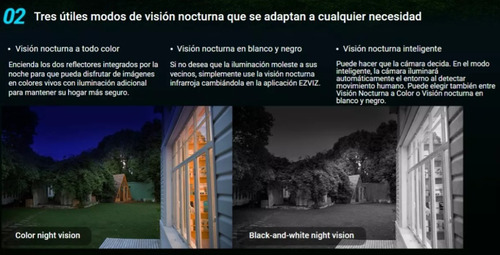 Imagen 6 de 10 de Camara Seguridad Wifi Ezviz H8c 2mp Color Audio Sirena 360