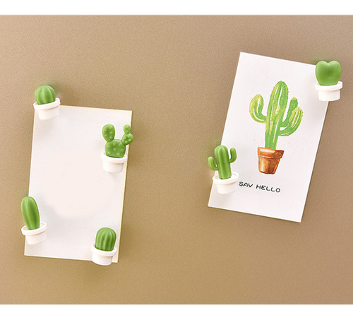 12 Pegatinas Para Nevera Con Forma De Cactus Creative Refrig