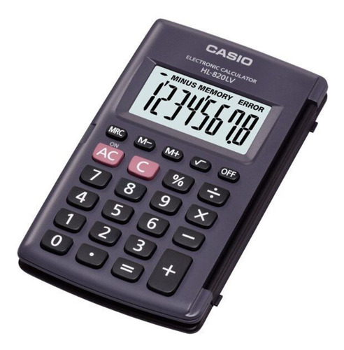 Calculadora De Bolsillo Casio Hl-820lv Color Negro