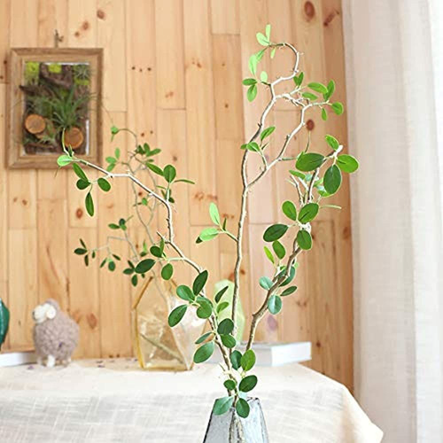 Ollain 43 Artifici Al Verdor Tallos Plantas Faux Leaf Green