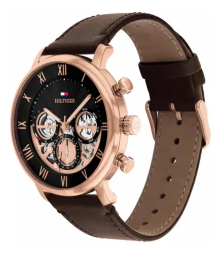 Reloj Tommy Hilfiger Para Hombre De Cuero 1710566
