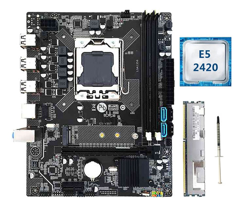 Set De Placa Base X79 Con Cpu E5 2420+memoria Ddr3 De 8 G+té