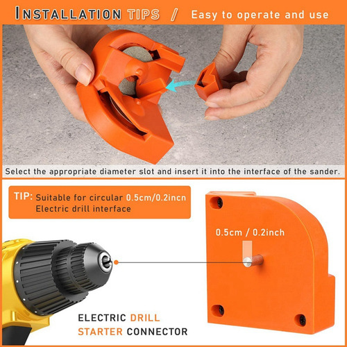 Afilador De Brocas, Portátil, Multiusos, P/taladro Eléctrico