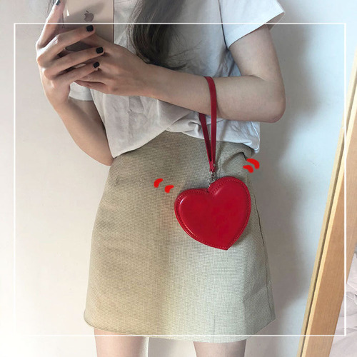 Bonita Cartera De Pu Con Monedero En Forma De Corazón For M