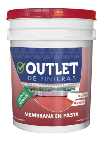 Membrana En Pasta Pintura X 20 Kg Impermeable Techos