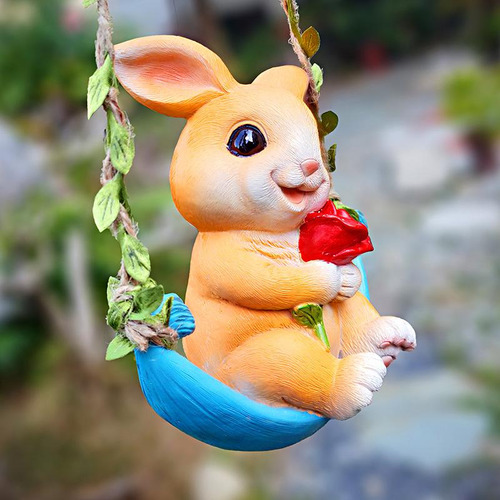 - Estatua Colgante De Jardín, Figura De Animal, Cerca Al